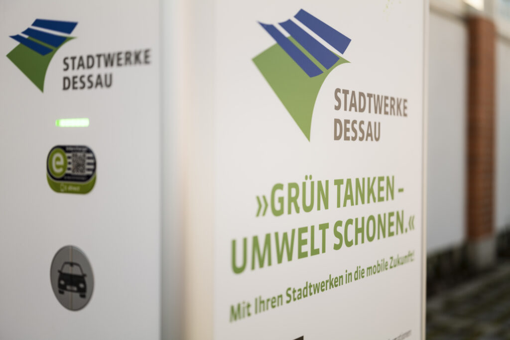 E-Ladesäule Stadtwerke Dessau