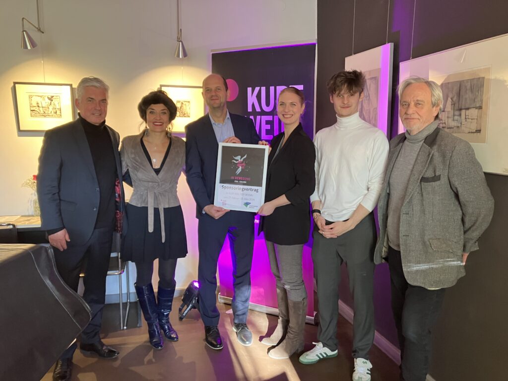 Mitglieder der Kurt Weill Gesellschaft beim Pressetermin.