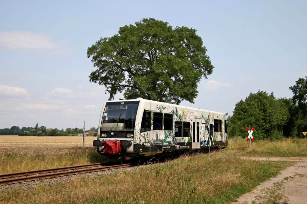 Dessauer Wörlitzer Eisenbahn auf Strecke
