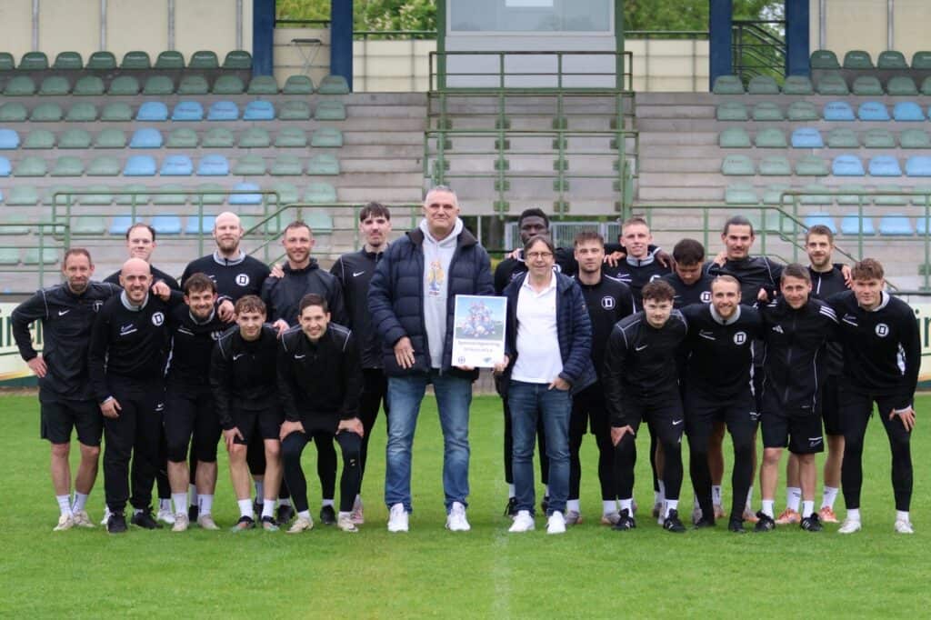 SV Dessau 05 bei Der Sponsoring-Übergabe