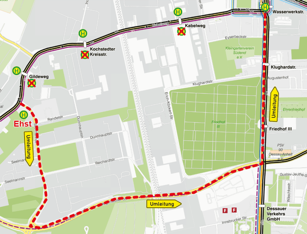 BMN Kabelweg Juni 2026_Umleitung üb Seelmannstraße