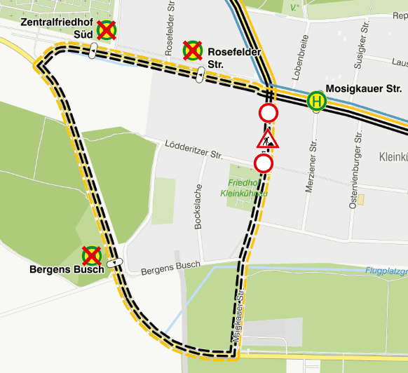 BMN Mosigkauer Straße ab 10.09.2026